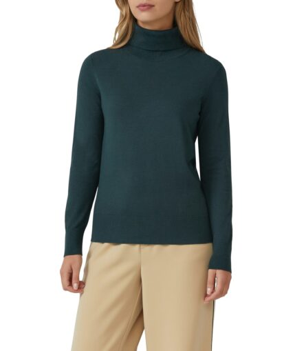 S'Oliver γυναικεία πλεκτή μπλούζα με ζιβάγκο 2167996