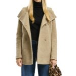 S'Oliver γυναικείο κοντό παλτό με κουκούλα 2171400