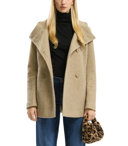 S'Oliver γυναικείο κοντό παλτό με κουκούλα 2171400