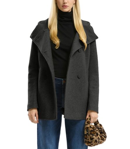 S'Oliver γυναικείο κοντό παλτό με κουκούλα 2171400