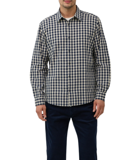 S'Oliver ανδρικό πουκάμισο καρό μακρυμάνικο 2168131
