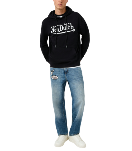 S'Oliver ανδρική μπλούζα φούτερ με κουκούλα και τύπωμα 2175412