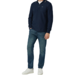 S'Oliver ανδρική μπλούζα πόλο με φερμουάρ 2170138