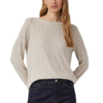 S'Oliver γυναικεία μπλούζα μακρυμάνικη με υφή waffle 2170125