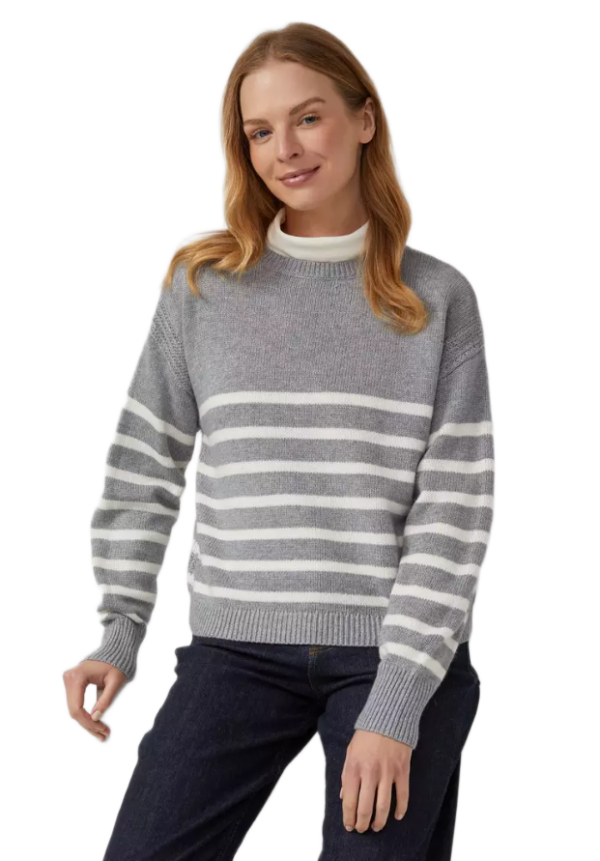 S'Oliver γυναικείο πλεκτό πουλόβερ με ρίγες 2168003