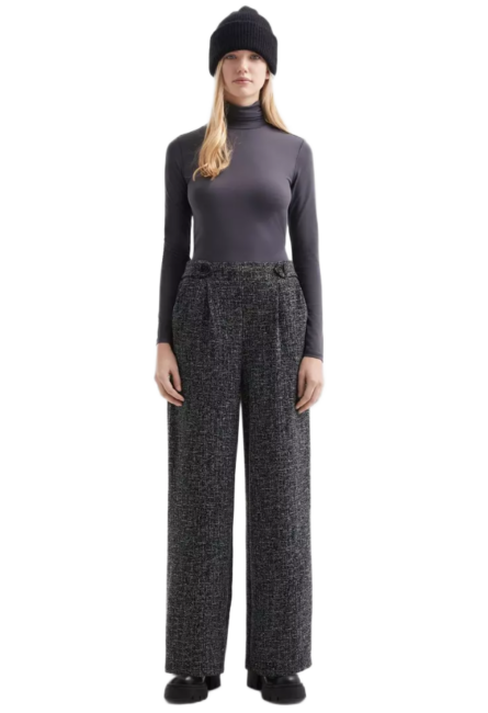 S'Oliver γυναικείο παντελόνι με φαρδύ μπατζάκι 2172052