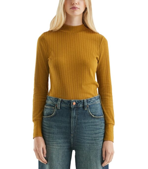 S'Oliver γυναικεία ριμπ μπλούζα μακρυμάνικη 2172781