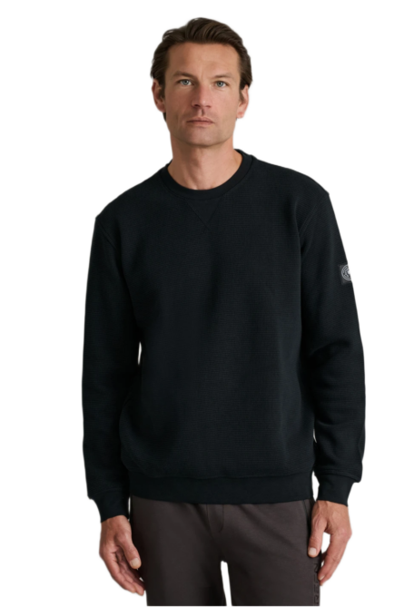 Navy & Green ανδρική μπλούζα φούτερ με λαιμόκοψη 24EY.037/R