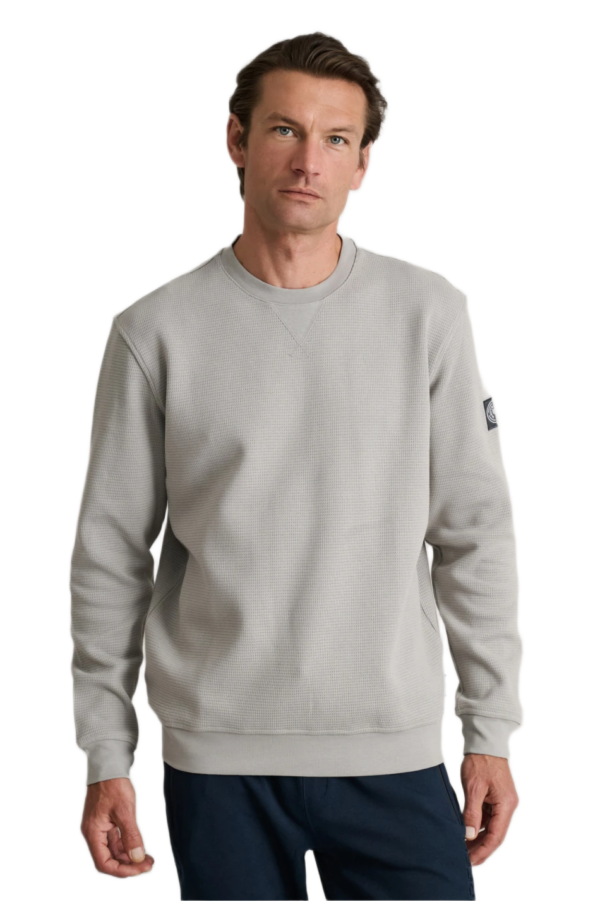 Navy & Green ανδρική μπλούζα φούτερ με λαιμόκοψη 24EY.037/R