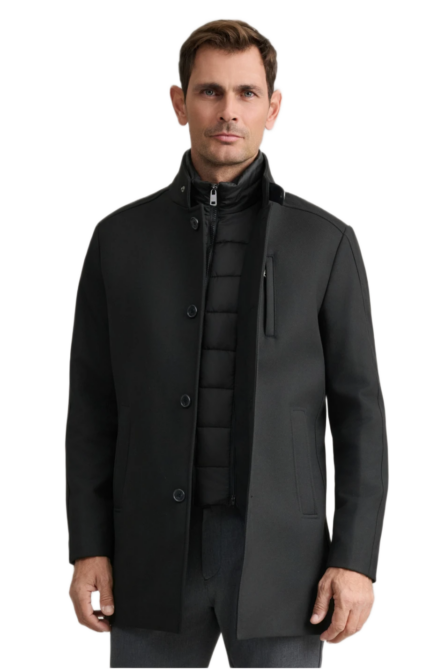 Navy & Green ανδρικό ημίπαλτο με εσωτερικό γιλέκο 24DD.040.2