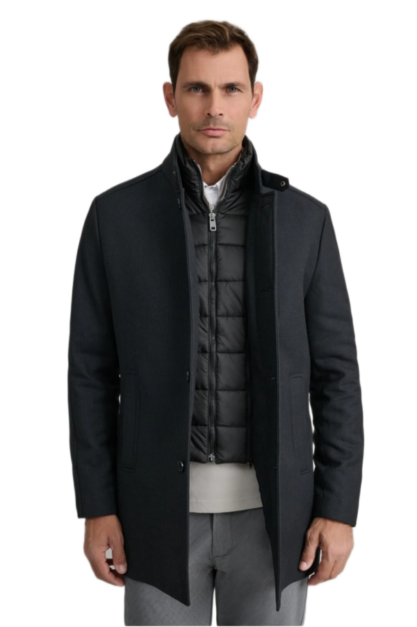 Navy & Green ανδρικό ημίπαλτο με εσωτερικό γιλέκο 24DD.040.2