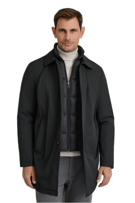 Navy & Green ανδρικό τζάκετ με αποσπώμενο γιλέκο 24HS.012.1