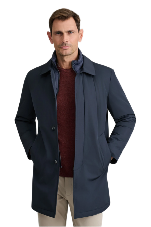 Navy & Green ανδρικό τζάκετ με αποσπώμενο γιλέκο 24HS.012.1