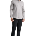 Navy & Green ανδρικό πουκάμισο μονόχρωμο comfort fit 24NG.EK049/NGM