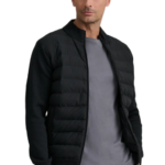 Navy & Green ανδρική πλεκτή μπουφανοζακέτα με φερμουάρ 24YM.1028/JGZ