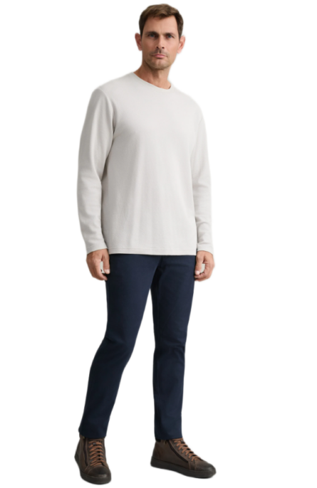 Navy & Green ανδρικό παντελόνι άπιετο modern fit 24AG.1003MFA/192