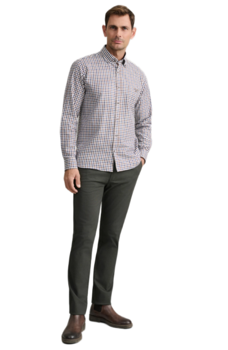 Navy & Green ανδρικό παντελόνι άπιετο modern fit 24AG.1003MFA/199