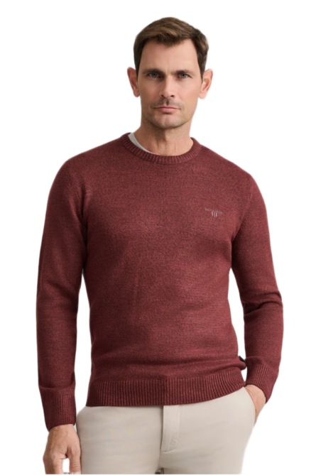 Navy & Green ανδρική πλεκτή μπλούζα μακρυμάνικη 24YM.1026/R