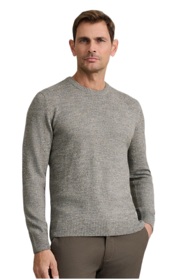 Navy & Green ανδρική πλεκτή μπλούζα μακρυμάνικη 24YM.1026/R