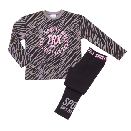 Trax παιδικό σετ μπλούζα/κολάν για κορίτσι 48605