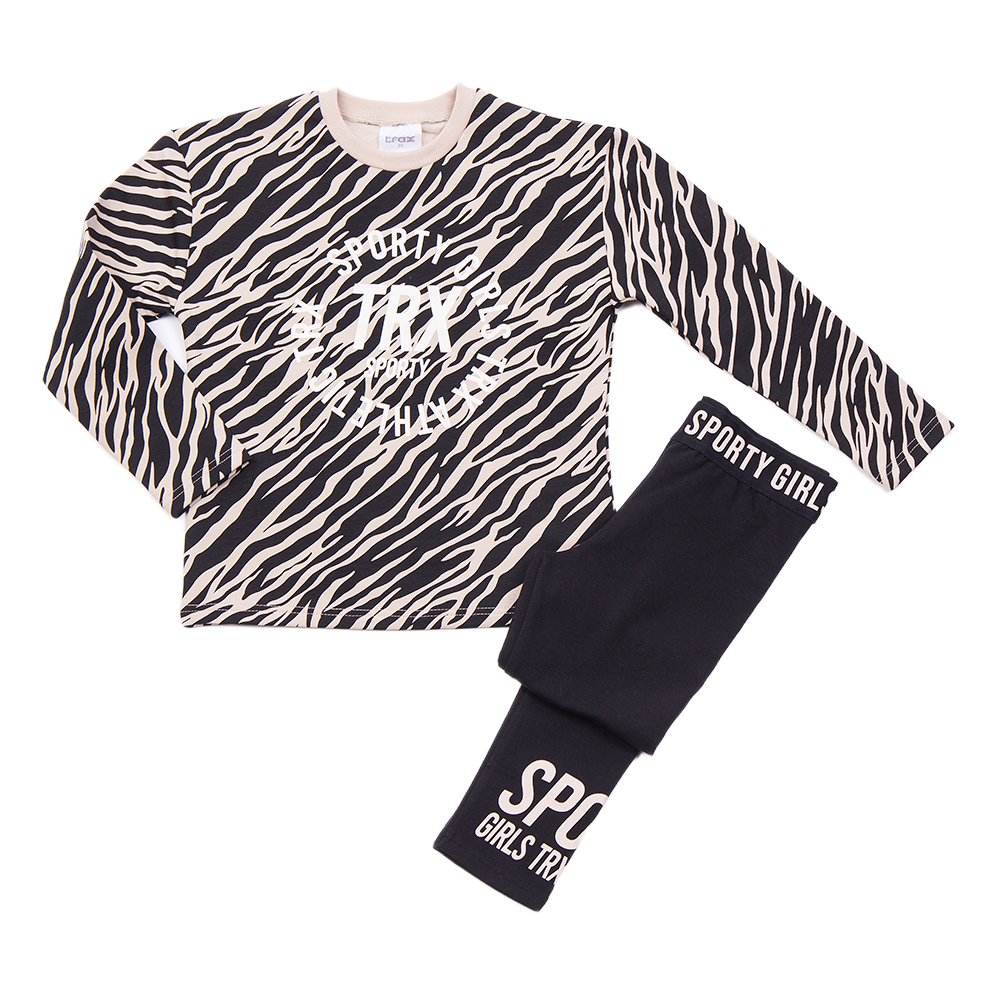 Trax παιδικό σετ μπλούζα/κολάν για κορίτσι 48605