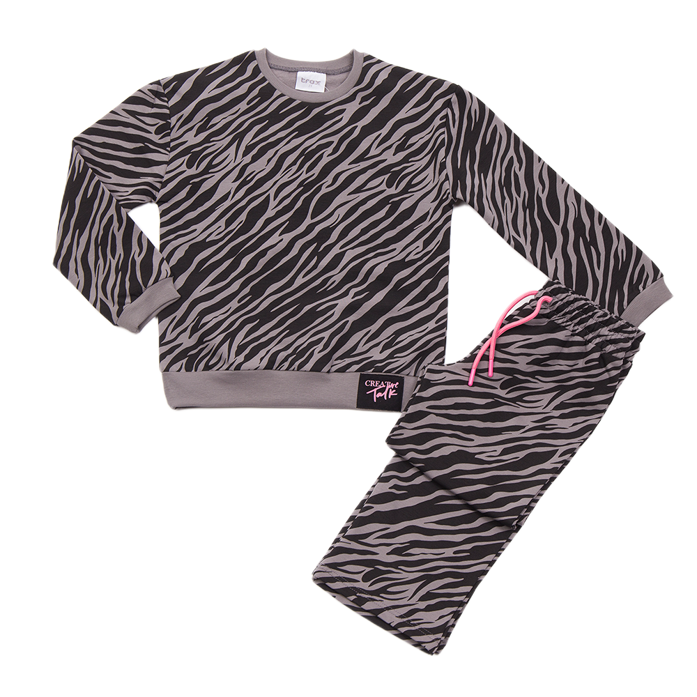 Trax παιδικό σετ φόρμας ζέβρα για κορίτσι 48631