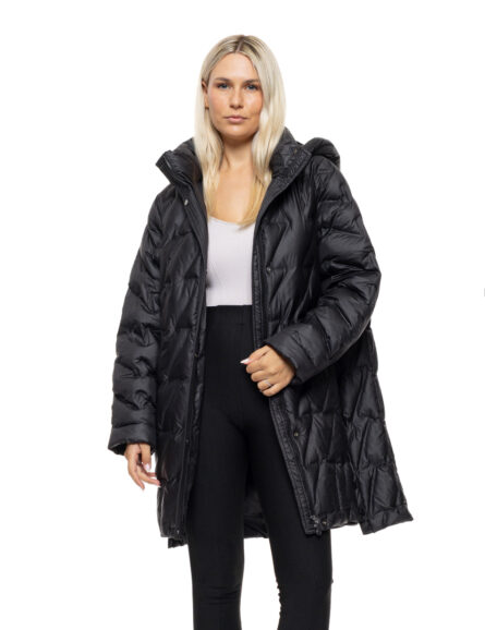 Biston γυναικείο puffer μπουφάν με κουκούλα 54-101-001