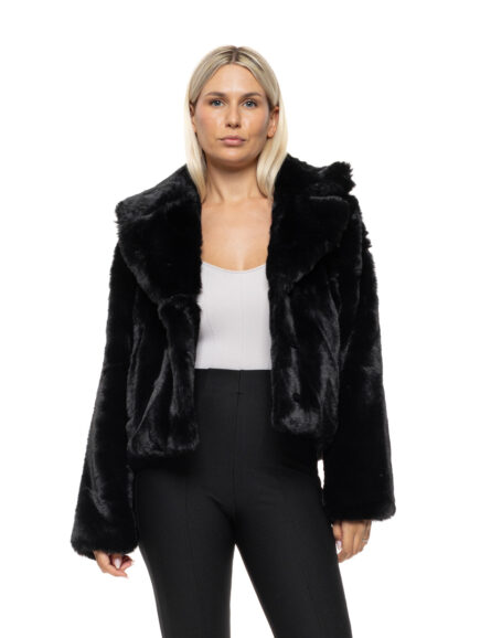 Splendid γυναικείο κοντό πανωφόρι γούνα 54-101-051