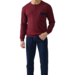 Minerva ανδρική χειμερινή πυζάμα Bull Punto Di Roma 90-71283-431