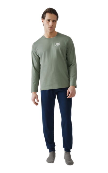 Minerva ανδρική χειμερινή πυζάμα Monday 90-71274-423