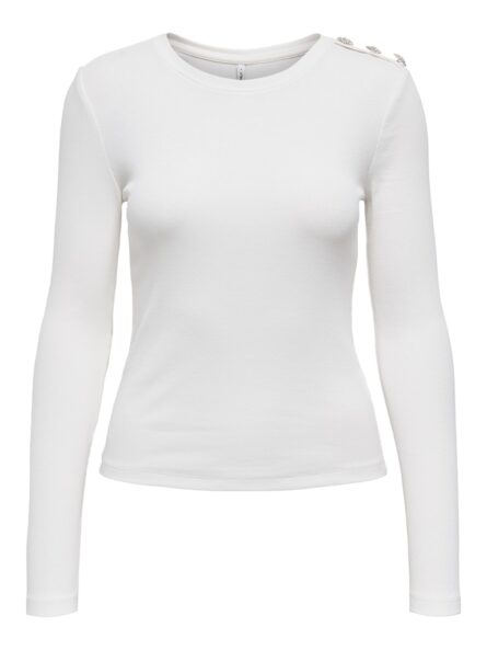 Only γυναικείο μονόχρωμο τοπ μεταλλικά κουμπιά ONLCHECKIE 15330371