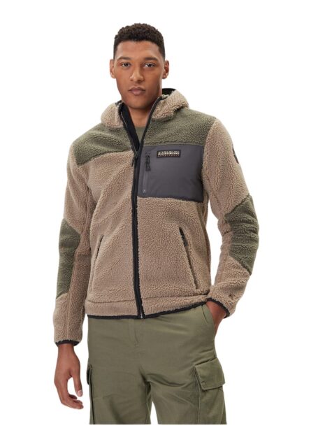 Napapijri ανδρικό μπουφάν φλις με κουκούλα NP0A4GNSMCD1