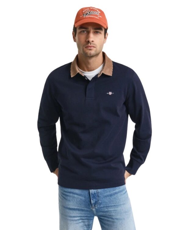 Gant ανδρική μπλούζα μακρυμάνικη με κοτλέ γιακά 3G2065070 Gant ανδρική μπλούζα μακρυμάνικη με κοτλέ γιακά 3G2065070