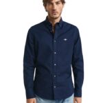 Gant ανδρικό πουκάμισο oxford σε στενή γραμμή 3G3230115