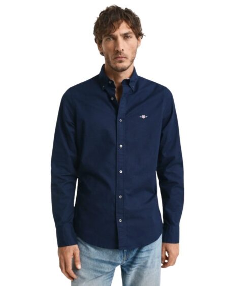 Gant ανδρικό πουκάμισο oxford σε στενή γραμμή 3G3230115