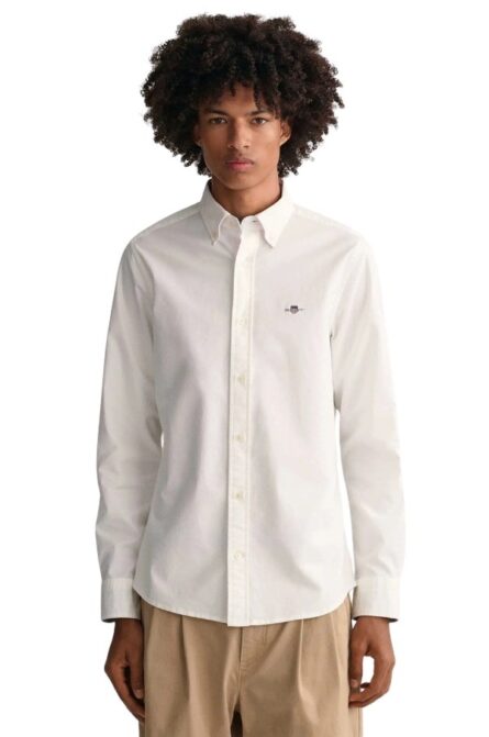 Gant ανδρικό πουκάμισο oxford σε στενή γραμμή 3G3230115
