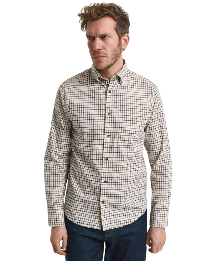 Gant ανδρικό πουκάμισο καρό σε κανονική γραμμή 3G3250226