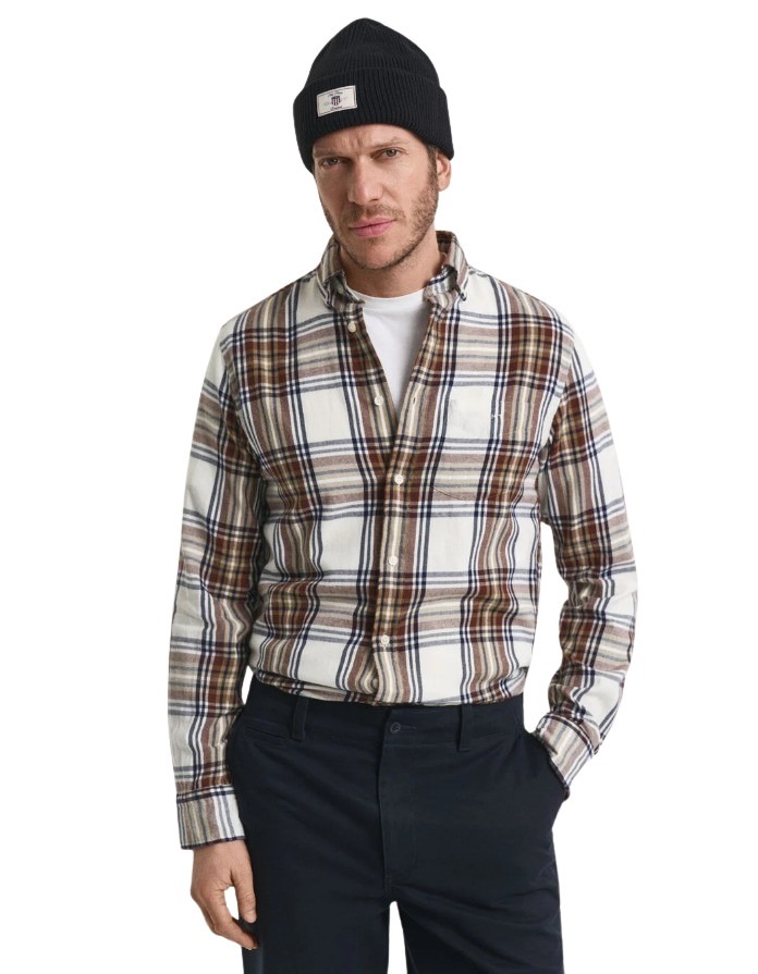 Gant ανδρικό πουκάμισο καρό κανονικής εφαρμογής 3G3250243