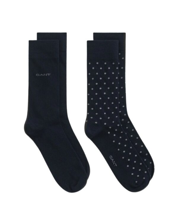 Gant ανδρικές κάλτσες Dot & Solid σετ 2 ζεύγη 3G9960260