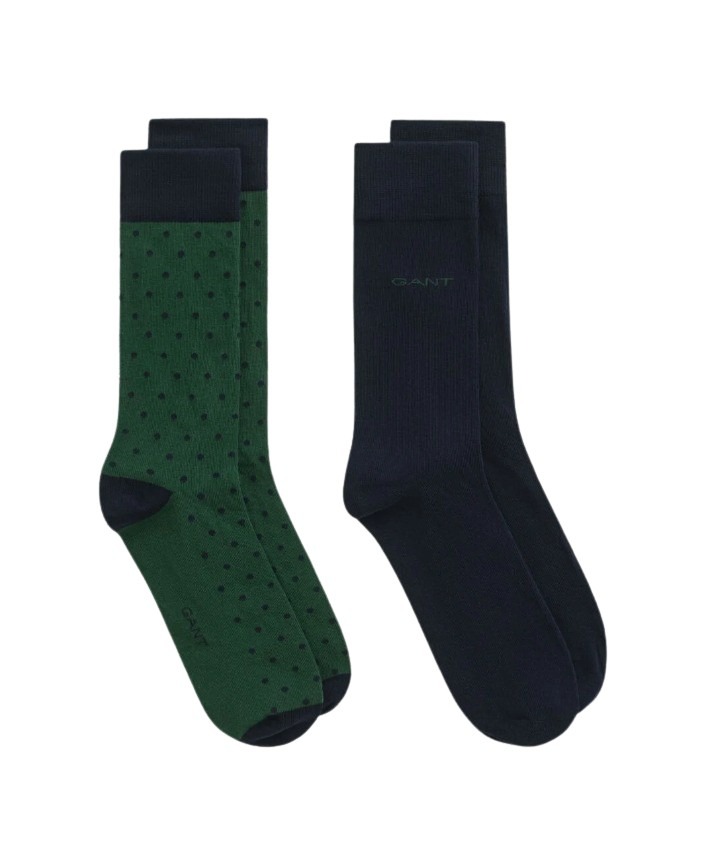 Gant ανδρικές κάλτσες Dot & Solid σετ 2 ζεύγη 3G9960260