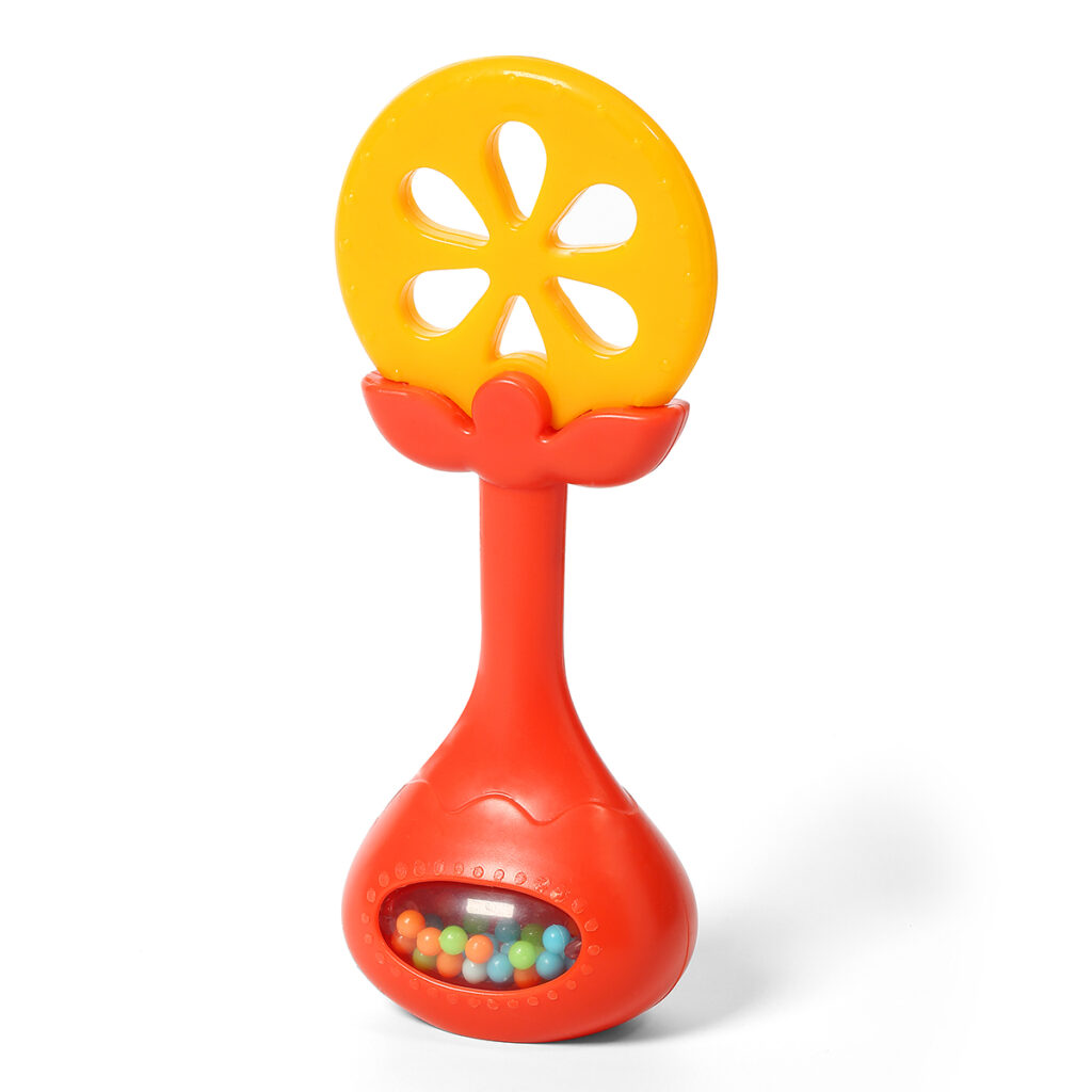 A-Play BabyOno: Μασητικό με κουδουνίστρα - Πορτοκάλι BN499/01