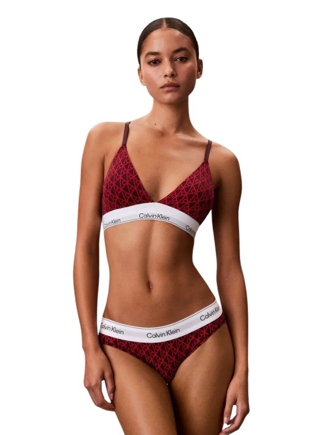 Calvin Klein γυναικείο τριγωνικό bralette με ελαφριά επένδυση QF8498