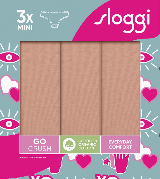 Sloggi GO Crush Mini γυναικείο σλιπ σετ 3τμχ 10219682 Sloggi GO Crush Mini γυναικείο σλιπ σετ 3τμχ 10219682