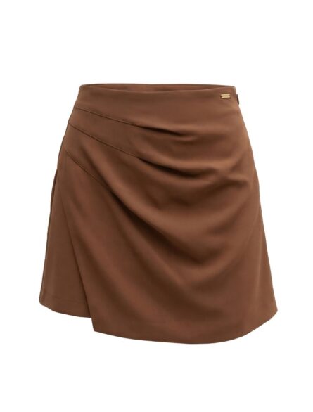 Toi & Moi γυναικείο μονόχρωμο ντραπέ skort 20-5842-126