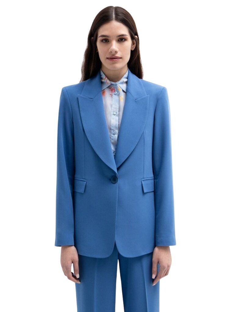 Toi & Moi γυναικείο μονόχρωμο blazer σε ίσια γραμμή 40-0853-126