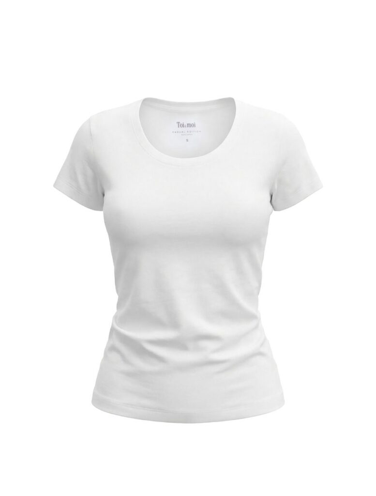 Toi & Moi γυναικείο μονόχρωμο t-shirt 80-6613-126
