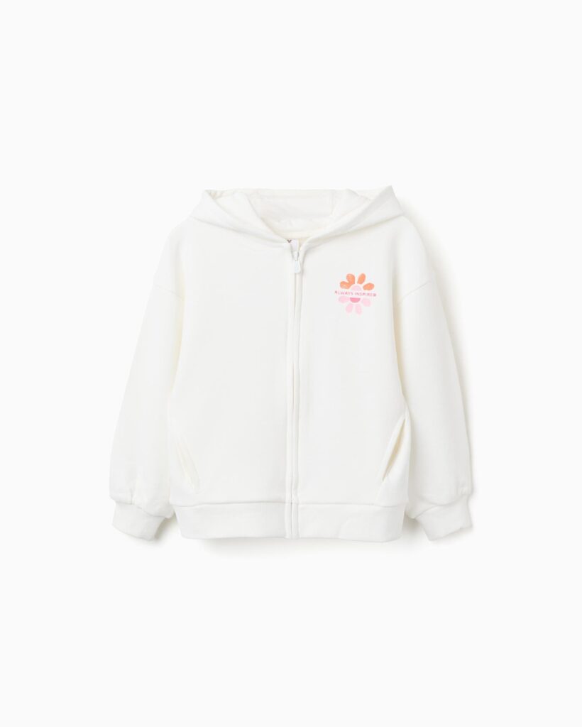 Zippy παιδική fleece ζακέτα με κουκούλα για κορίτσι ZKGAP0201_26006
