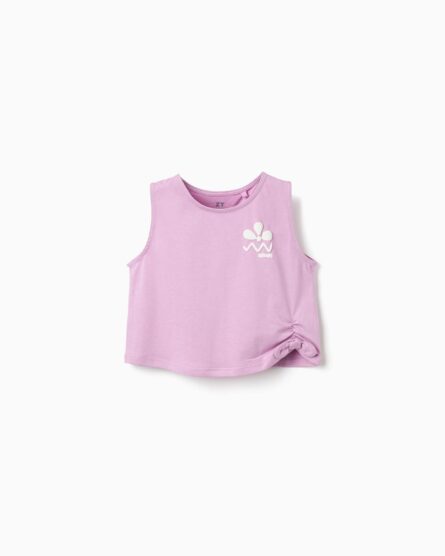 Zippy παιδικό αμάνικο t-shirt με σούρα για μικρό κορίτσι ZKGAP0303_26040