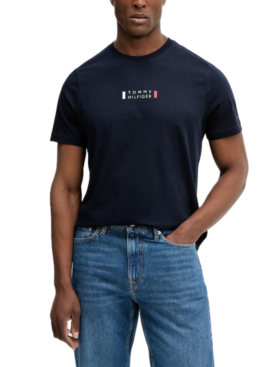 Tommy Hilfiger ανδρικό t-shirt με λογότυπο MW0MW41453 Tommy Hilfiger ανδρικό t-shirt με λογότυπο MW0MW41453