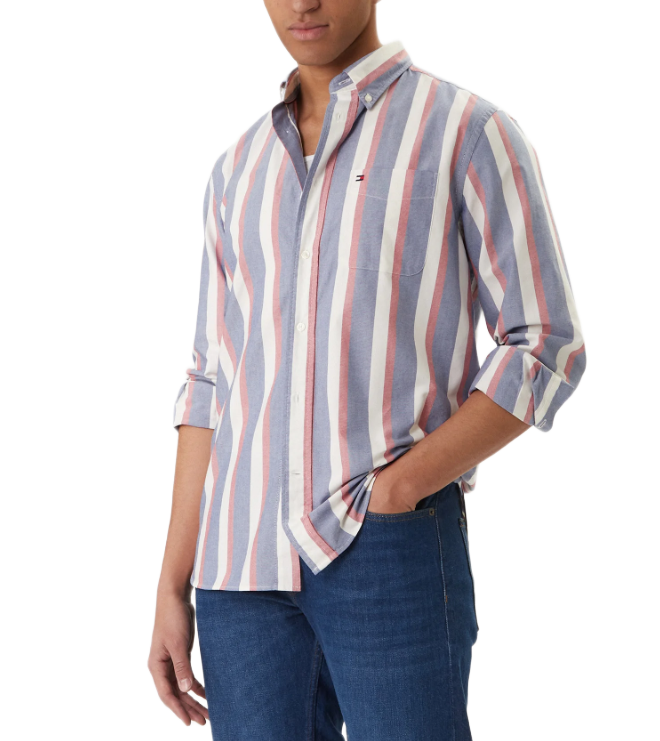 Tommy Hilfiger ανδρικό ριγέ πουκάμισο MW0MW41695